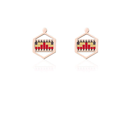 Palo Alto | 18 Karat Roségold | Boho-Ohrringe
